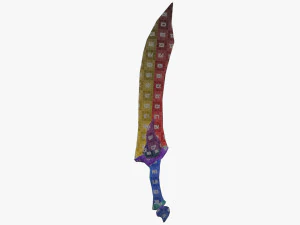 Fire Sword 3D Model