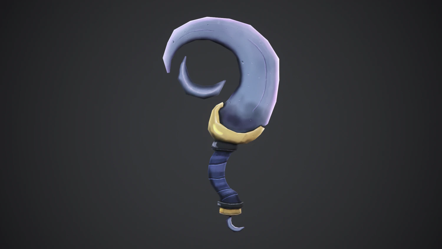 Stylized Dagger 3D Model .c4d .max .obj .3ds .fbx .stl .blend