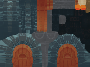 Stylized Medieval Door Modèle 3D