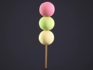 Japanese Dango 3D Model