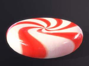 Peppermint Candy Lollipop 3D Модель