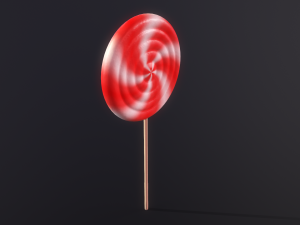 Peppermint Candy Lollipop 3D Модель