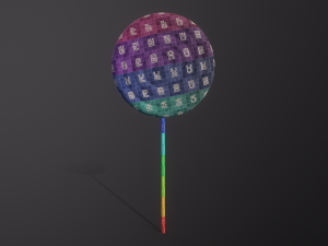 Peppermint Candy Lollipop 3D Модель