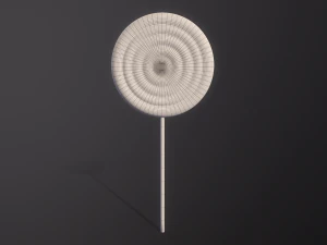 Peppermint Candy Lollipop 3D Model