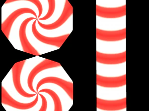 Peppermint Candy Lollipop 3D Model
