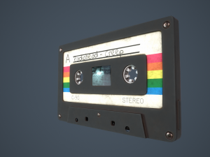 Vintage Cassette tape Modèle 3D