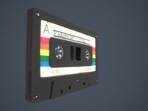 Vintage Cassette tape Modèle 3D