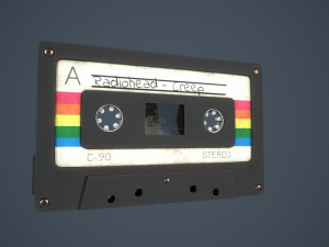 Vintage Cassette tape Modèle 3D