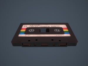 Vintage Cassette tape Modèle 3D