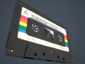 Vintage Cassette tape Modèle 3D