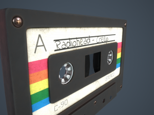 Vintage Cassette tape Modèle 3D