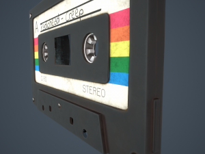 Vintage Cassette tape Modèle 3D