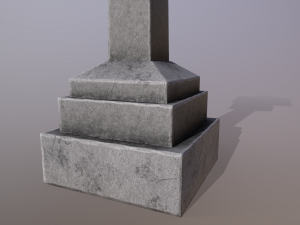 Japanese Stone Lantern Modello 3D
