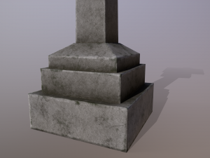 Japanese Stone Lantern Modello 3D