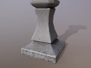 Japanese Stone Lantern 3D Model