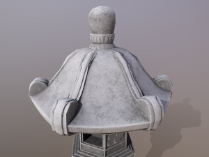 Japanese Stone Lantern 3D Модель