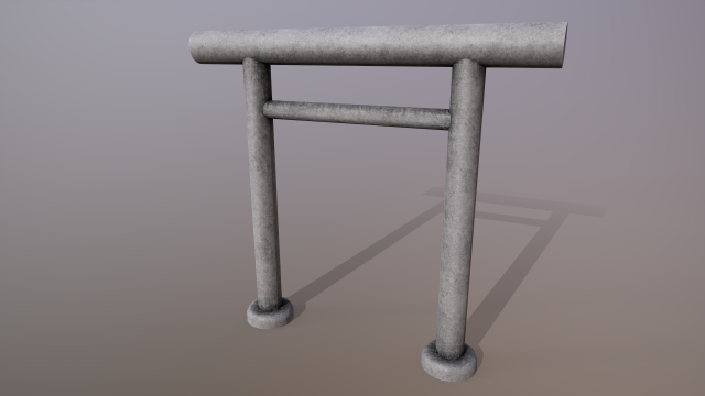 Japanese Gate 3D Model .c4d .max .obj .3ds .fbx .stl .blend 