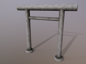 Japanese Gate 3D Model
