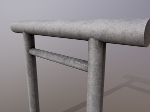Japanese Gate 3D Model