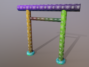 Japanese Gate 3D Model