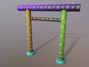 Japanese Gate 3D Model