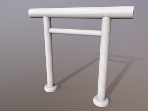 Japanese Gate 3D Model