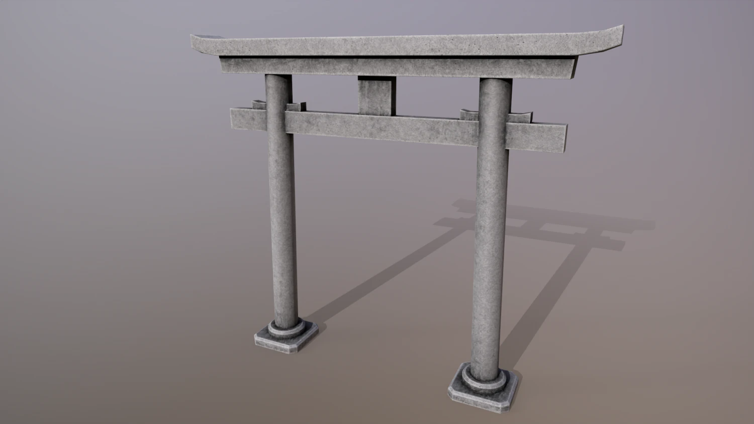 Japanese Gate 3D Model .c4d .max .obj .3ds .fbx .stl .blend 