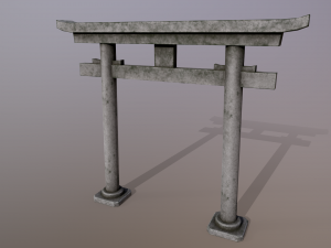 Japanese Gate 3D Модель