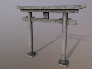 Japanese Gate 3D Model