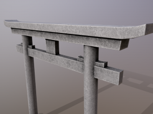 Japanese Gate 3D Модель