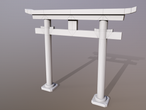 Japanese Gate 3D Модель