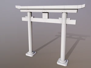 Japanese Gate 3D Model