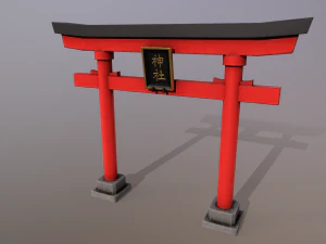 Port&atilde;o Japon&ecirc;s Modelo 3D