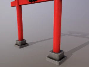 Japanese Gate 3D Model