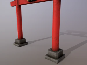 Japanese Gate 3D Model