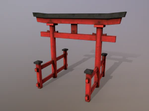 Japanese Gate 3D Model