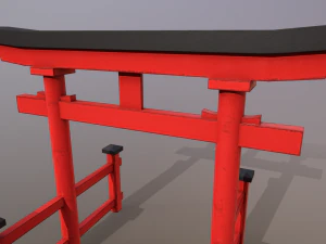 Japanese Gate 3D Model