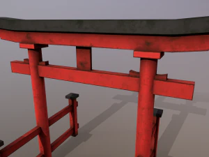 Japanese Gate 3D Model