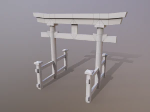 Japanese Gate 3D Model