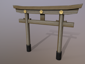 Japanese Gate 3D मॉडल