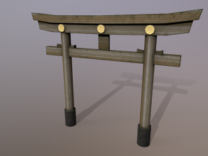 Japanese Gate 3D 模型