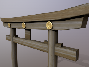 Japanese Gate 3D 模型