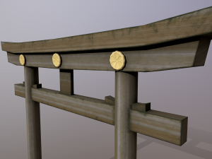 Japanese Gate 3D 模型