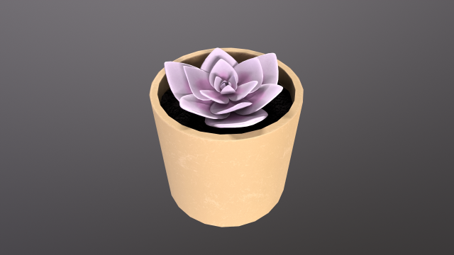 Flower Pot 3D Model .c4d .max .obj .3ds .fbx .stl .blend 