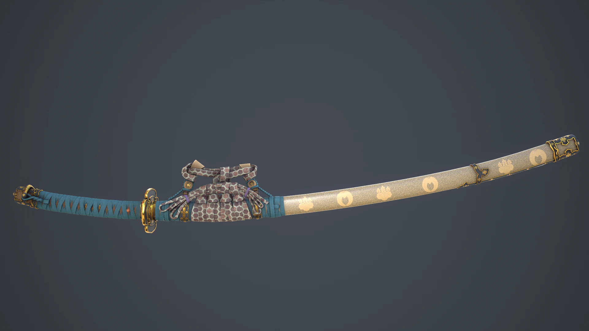 Katana Game Ready Model 3D Model .c4d .max .obj .3ds .fbx .stl .blend