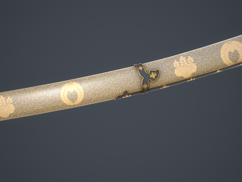 Katana Game Ready Model Modello 3D