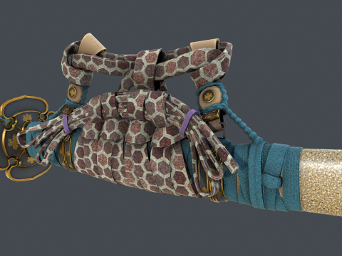 Katana Game Ready Model Modello 3D