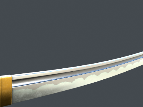 Katana Game Ready Model Modello 3D