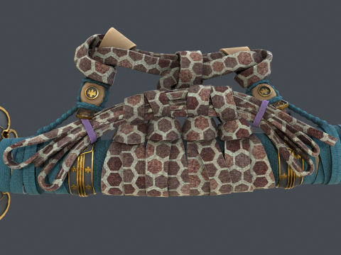 Katana Game Ready Model Modello 3D