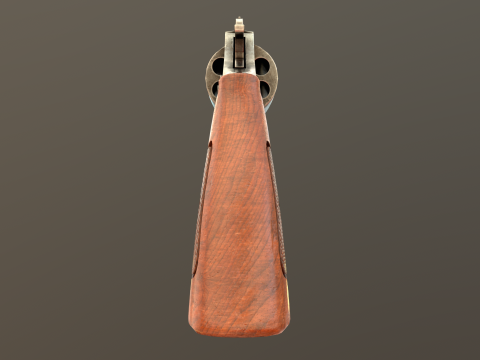Revolver Game Ready Asset 3D-Modell